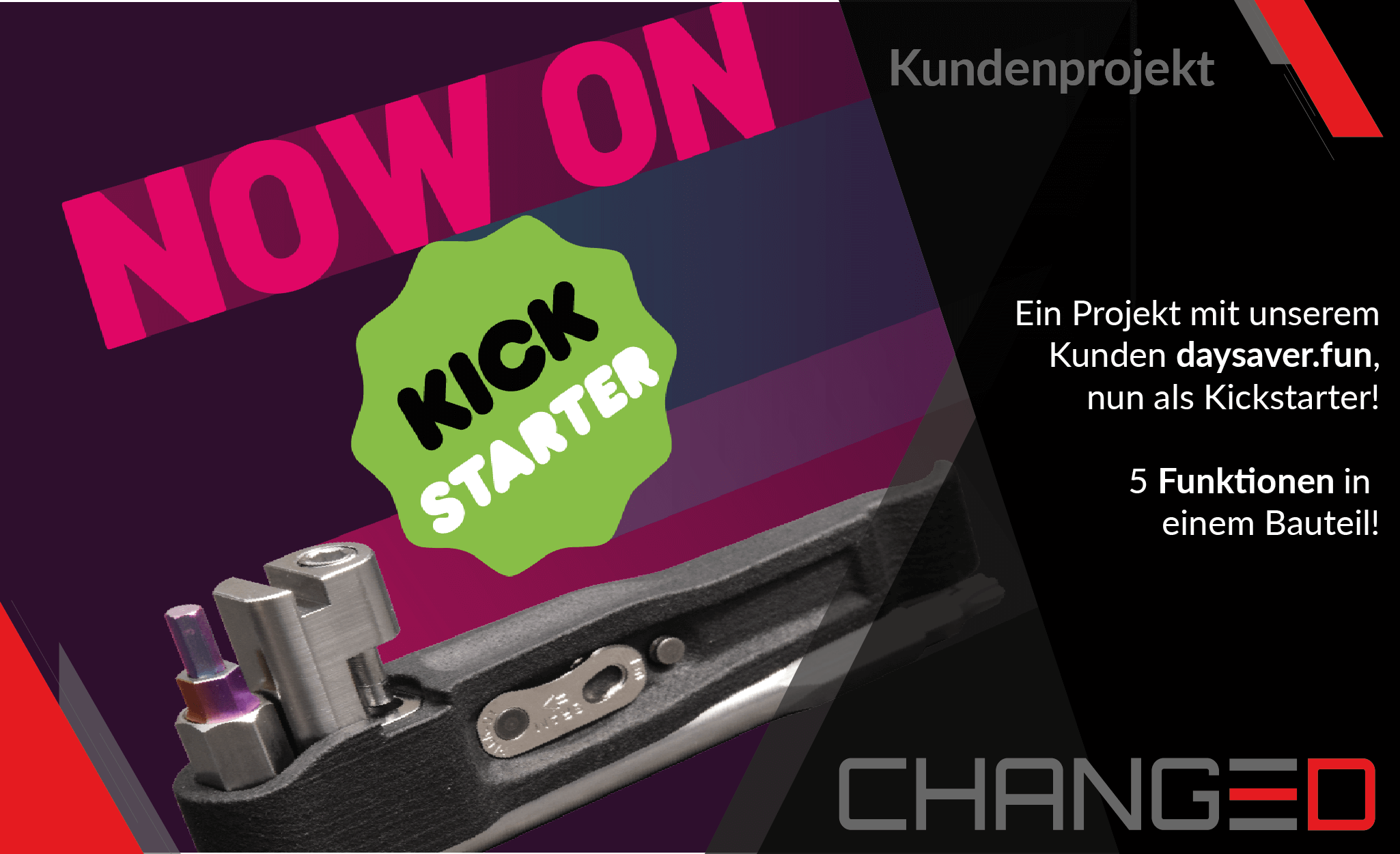 Von der Idee bis zum Kickstarter, dank der CHANGE3D GmbH