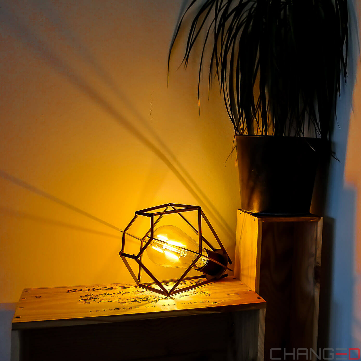 3D gedruckter Lampenschirm.